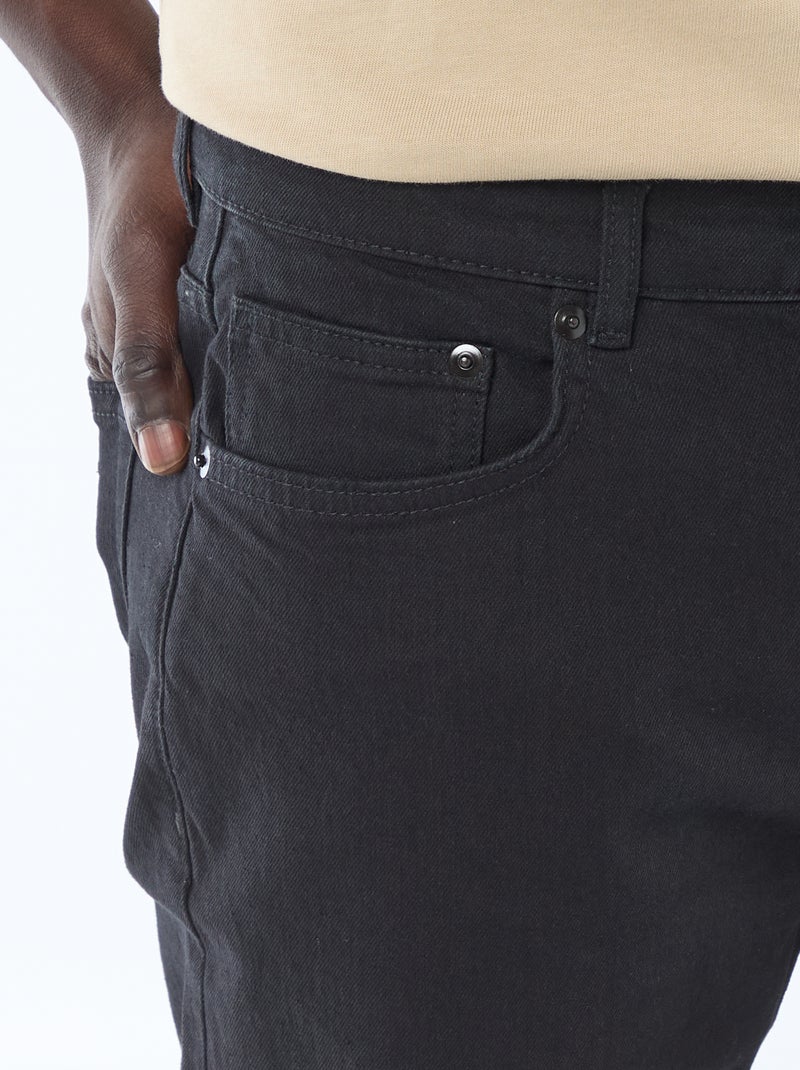 Calças de ganga slim  - L30 PRETO - Kiabi