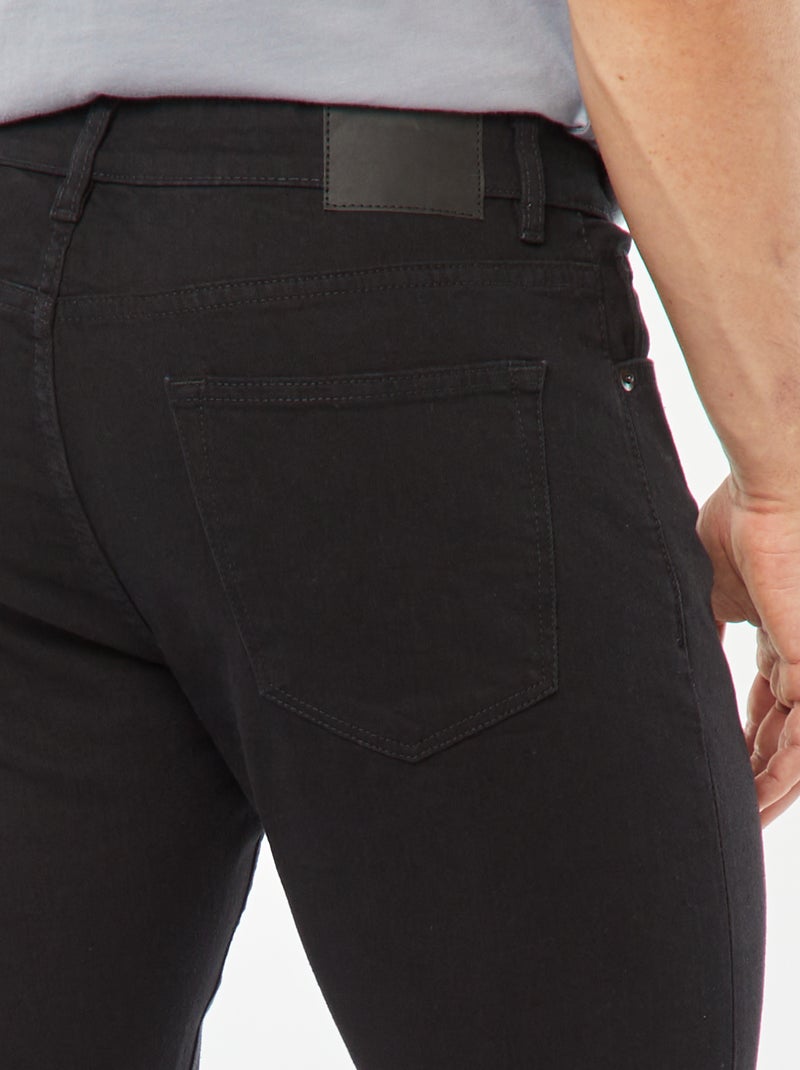 Calças de ganga slim  - L30 PRETO - Kiabi