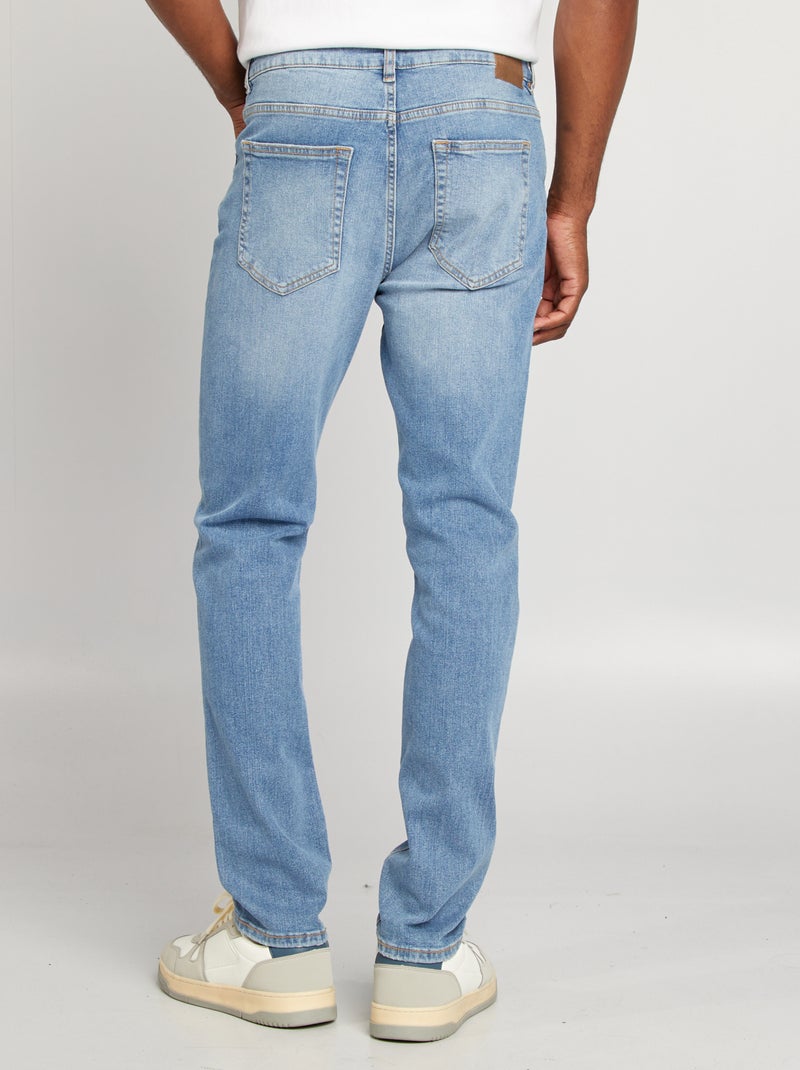 Calças de ganga slim  - L32 AZUL - Kiabi