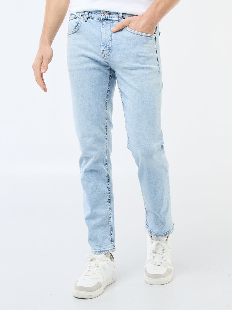 Calças de ganga slim  - L32 Azul - Kiabi