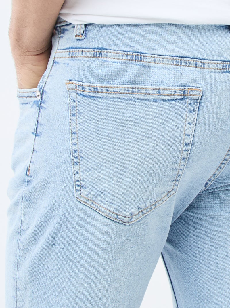 Calças de ganga slim  - L32 Azul - Kiabi