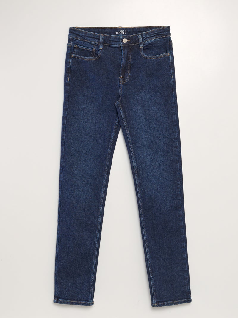 Calças de ganga slim - L32 AZUL - Kiabi