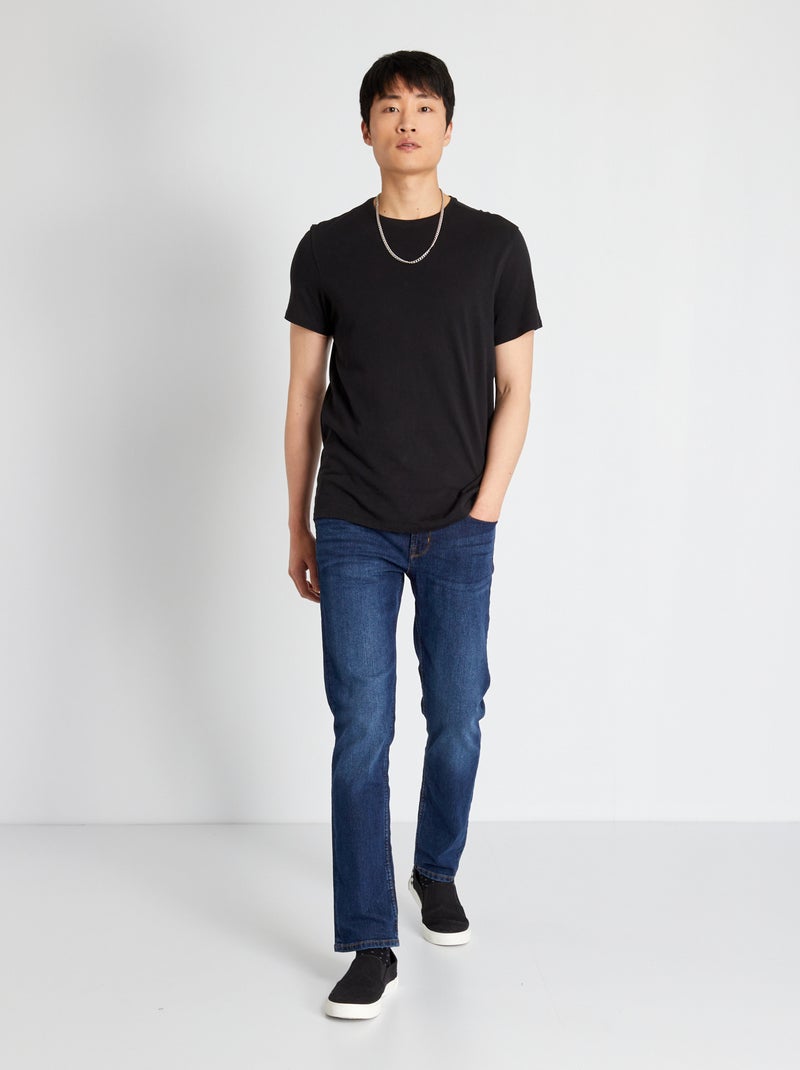 Calças de ganga slim  - L32 AZUL - Kiabi