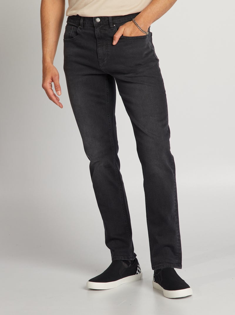 Calças de ganga slim  - L32 CINZA - Kiabi