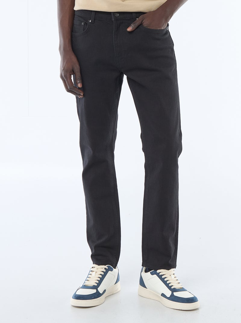 Calças de ganga slim  - L32 PRETO - Kiabi