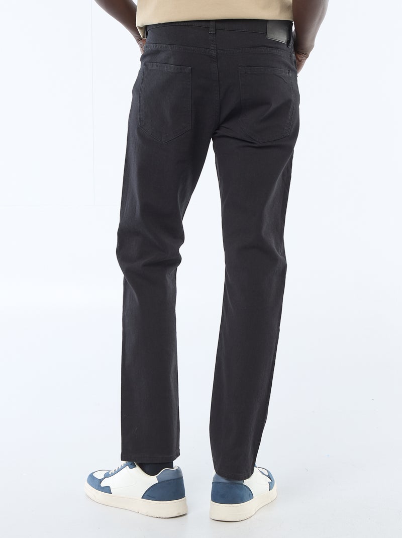 Calças de ganga slim  - L32 PRETO - Kiabi