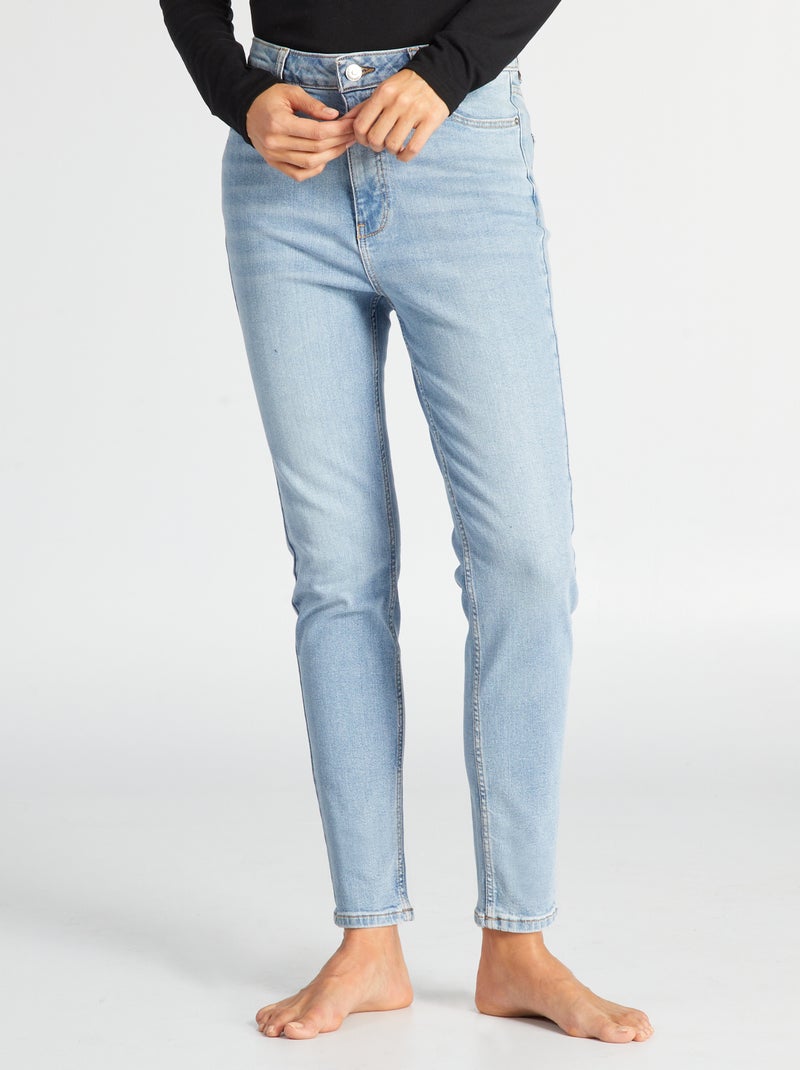 Calças de ganga slim - L34 Azul - Kiabi