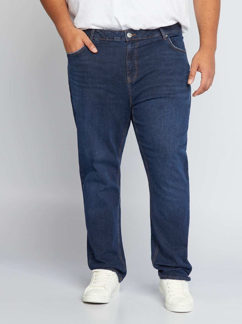 Calças de ganga slim com 5 bolsos - L32 AZUL - Kiabi