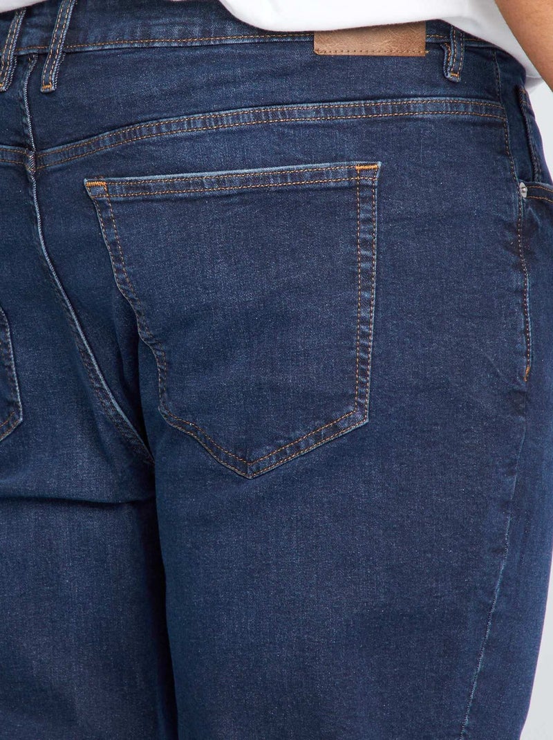 Calças de ganga slim com 5 bolsos - L32 AZUL - Kiabi