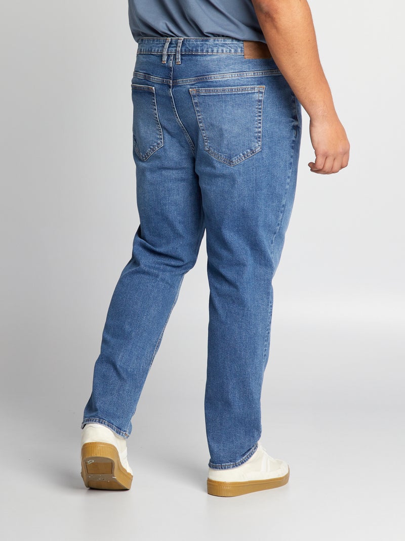 Calças de ganga slim com 5 bolsos - L32 AZUL - Kiabi