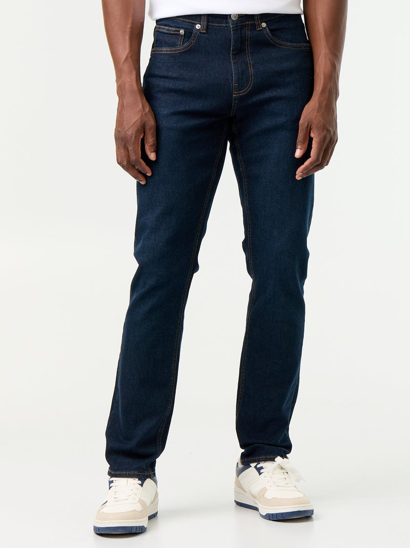 Calças de ganga slim com 5 bolsos - L34 Azul - Kiabi
