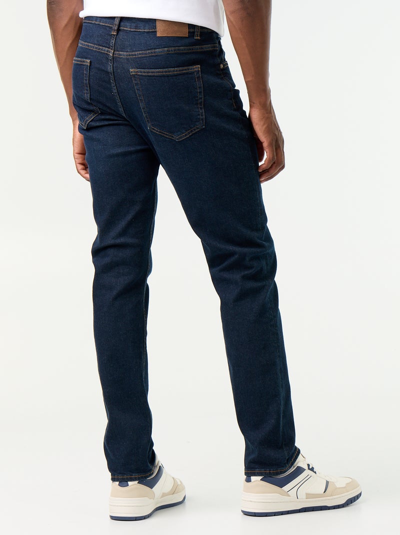 Calças de ganga slim com 5 bolsos - L34 Azul - Kiabi