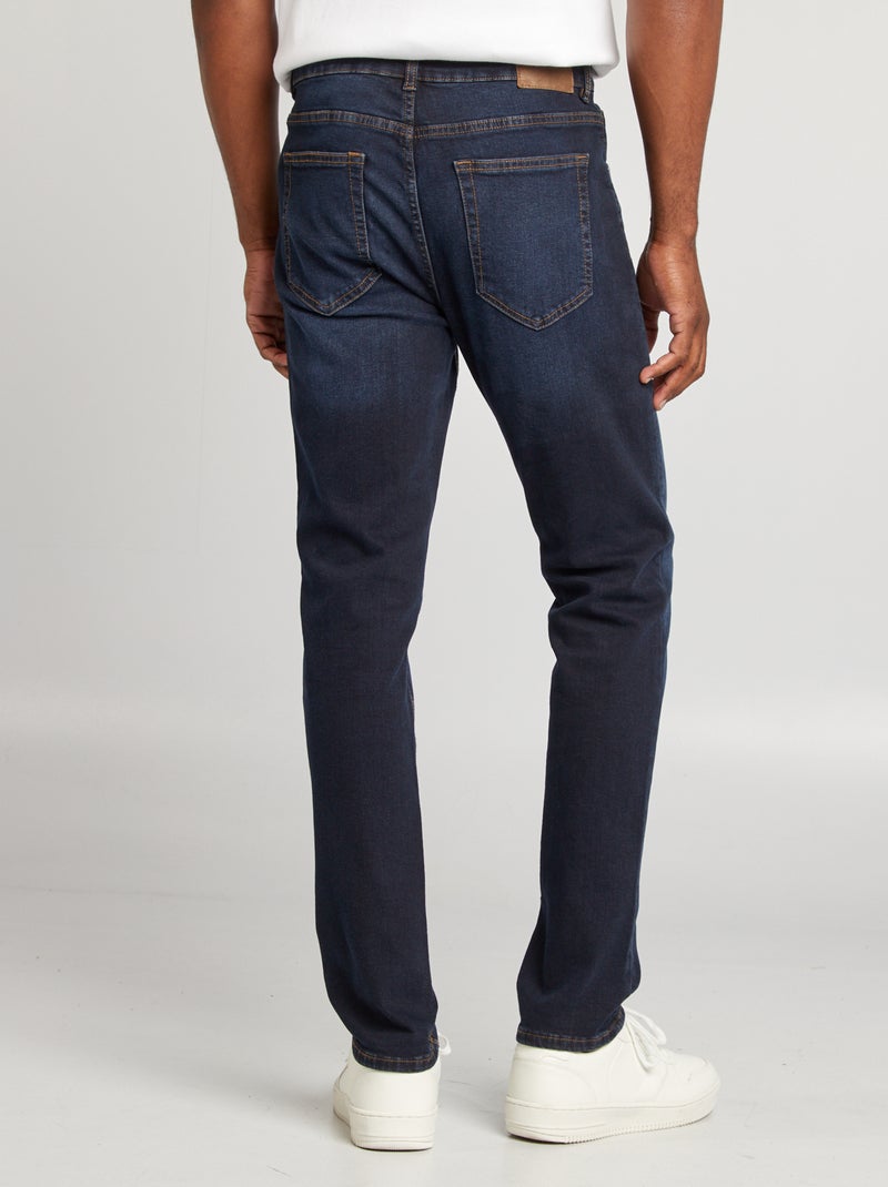 Calças de ganga slim com 5 bolsos - L34 AZUL - Kiabi