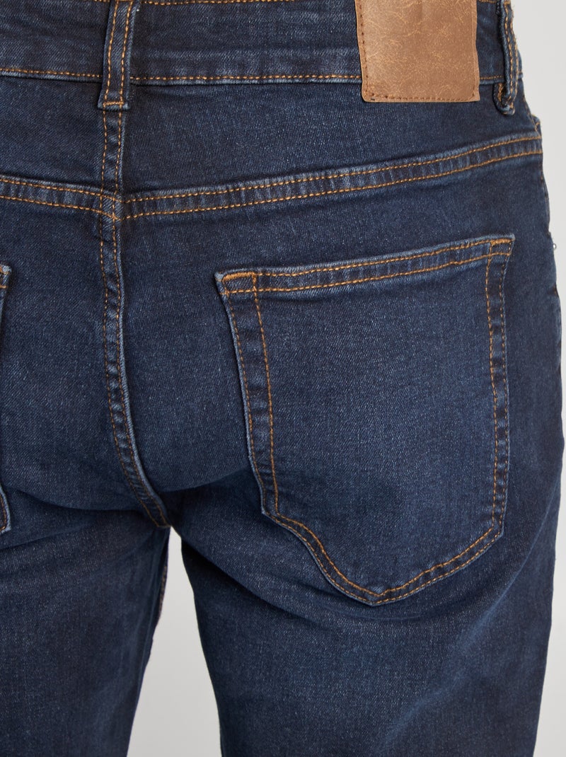 Calças de ganga slim com 5 bolsos - L34 AZUL - Kiabi