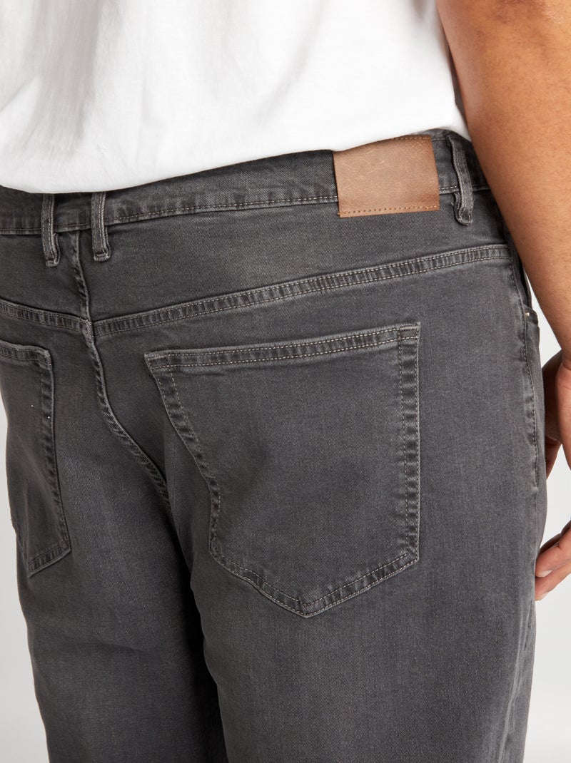 Calças de ganga slim com 5 bolsos - L34 CINZA - Kiabi