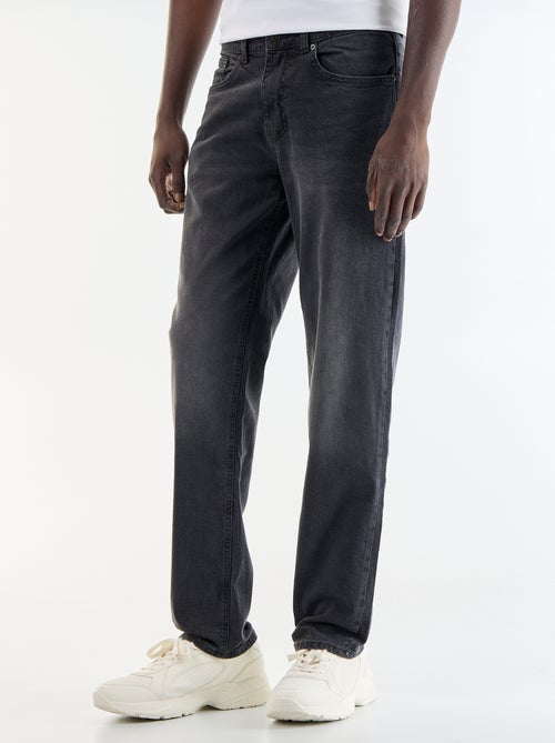 Calças de ganga slim com 5 bolsos - L34 - Kiabi Calças de ganga slim com 5 bolsos - L34 - Kiabi