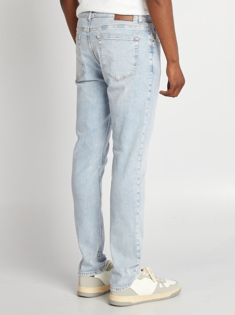 Calças de ganga slim com 5 bolsos AZUL - Kiabi