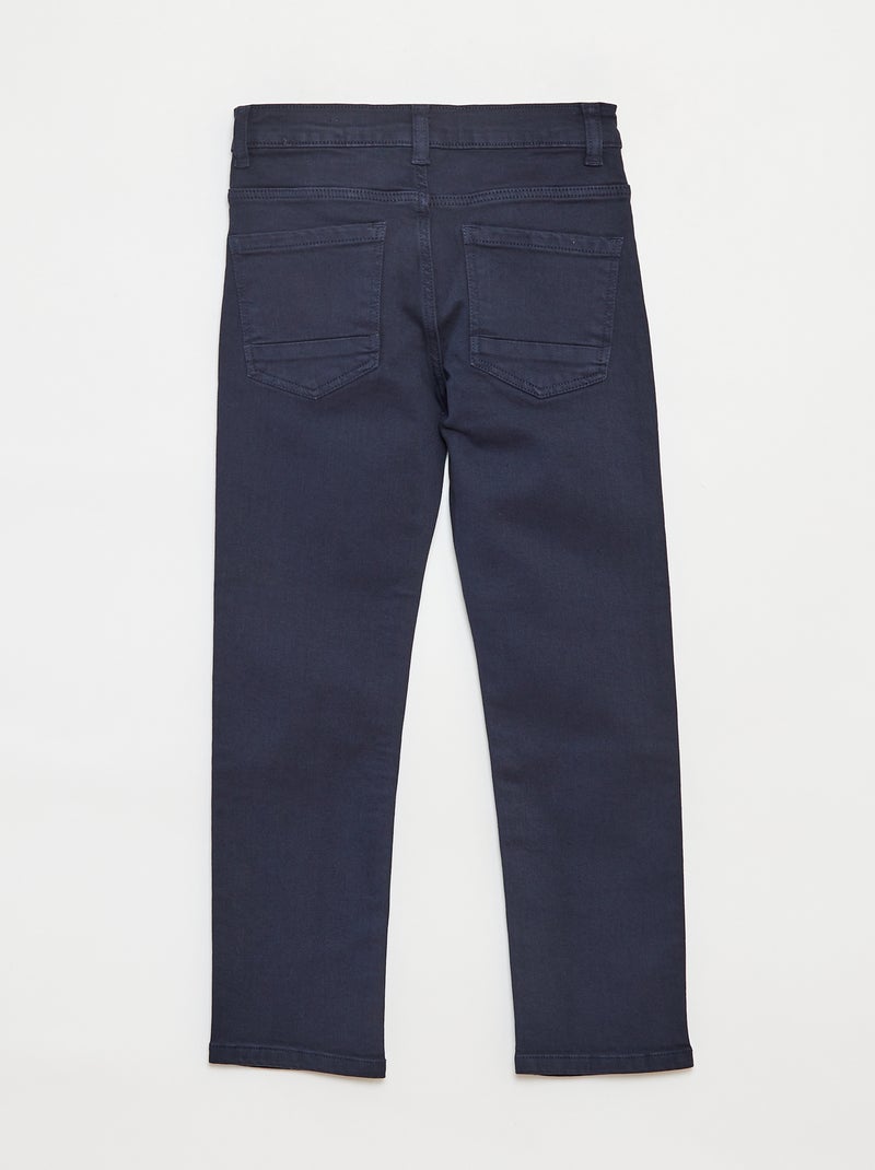 Calças de ganga slim com 5 bolsos Azul - Kiabi