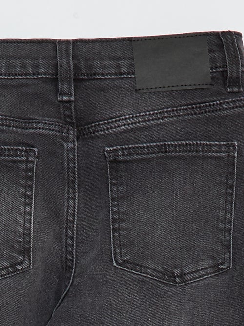 Calças de ganga slim com cintura ajustável - Kiabi