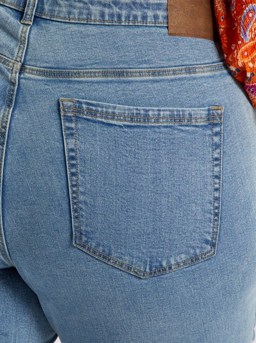 Calças de ganga slim com cintura subida - L32 - Kiabi