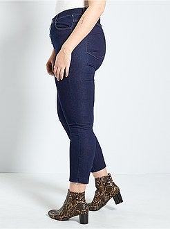 Calças de ganga slim com cintura subida - Kiabi