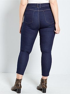 Calças de ganga slim com cintura subida - Kiabi