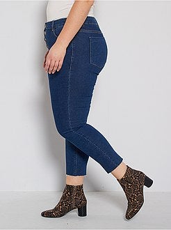 Calças de ganga slim com cintura subida - Kiabi