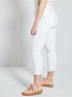 Calças de ganga slim com cintura subida - Kiabi