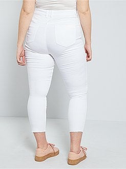 Calças de ganga slim com cintura subida - Kiabi