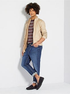 Calças de ganga slim com rasgões - Kiabi