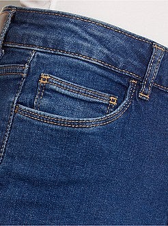 Calças de ganga slim comprimento US32 de conceção ecológica - Kiabi