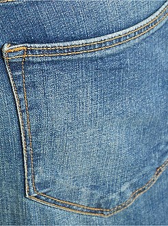 Calças de ganga slim concebidas ecologicamente L32 - Kiabi