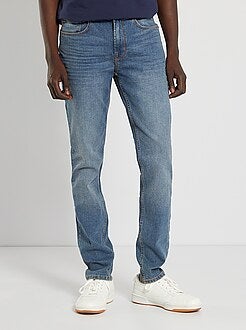 Calças de ganga slim concebidas ecologicamente L32 - Kiabi