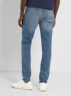 Calças de ganga slim concebidas ecologicamente L32 - Kiabi