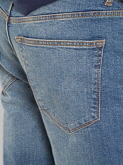 Calças de ganga slim concebidas ecologicamente L32 - Kiabi