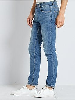 Calças de ganga slim concebidas ecologicamente L32 - Kiabi