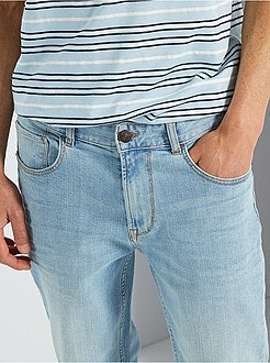 Calças de ganga slim concebidas ecologicamente L34 - Kiabi