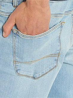 Calças de ganga slim concebidas ecologicamente L34 - Kiabi