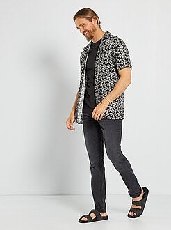 Calças de ganga slim concebidas ecologicamente L34 - Kiabi