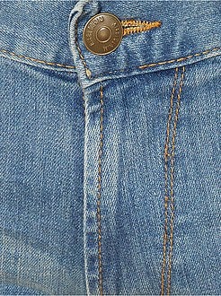 Calças de ganga slim concebidas ecologicamente L34 - Kiabi