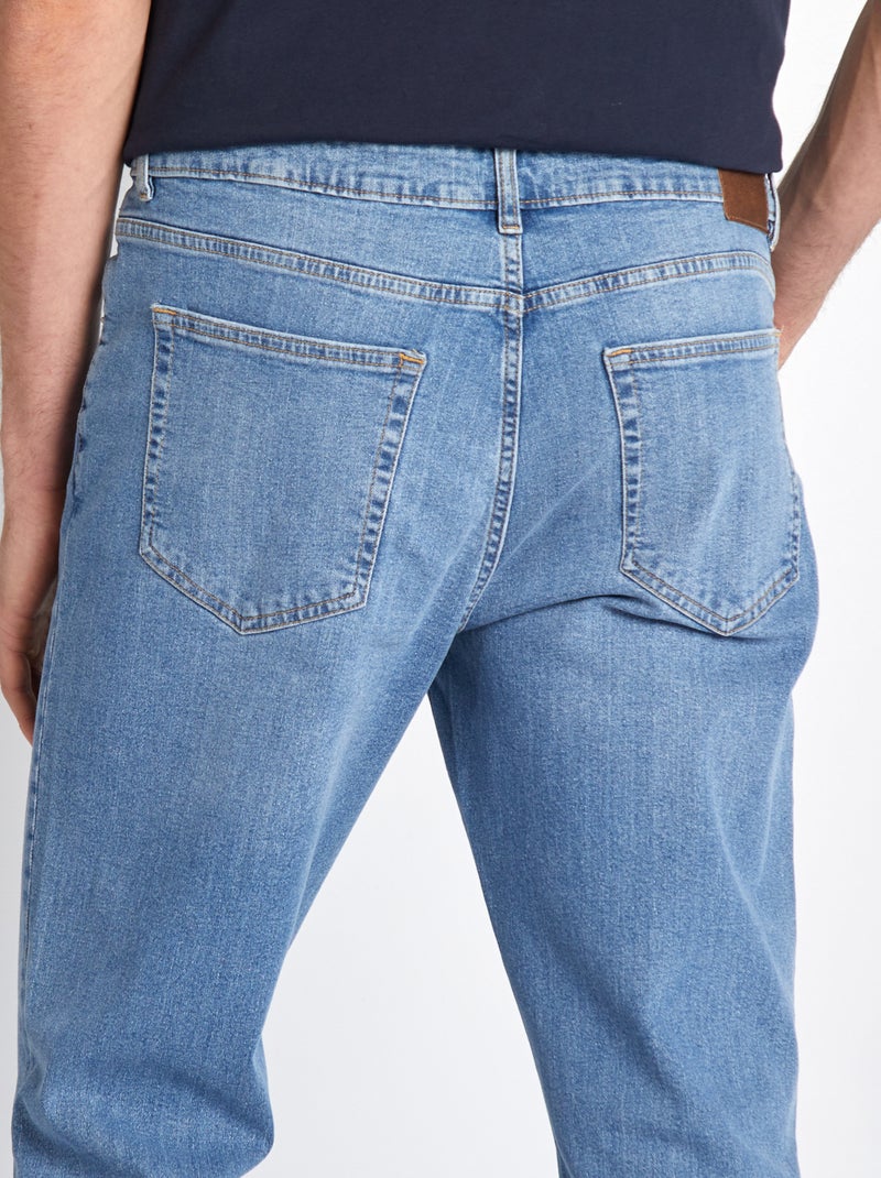 Calças de ganga slim de algodão elástico - L36 AZUL - Kiabi