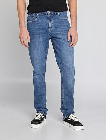 Calças de ganga slim de algodão elástico - L36