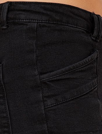 Calças de ganga slim de cintura subida tipo battle - Kiabi