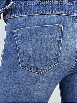 Calças de ganga slim de 'conceção ecológica' - Kiabi