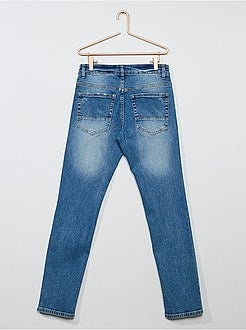 Calças de ganga slim deslavadas - Kiabi