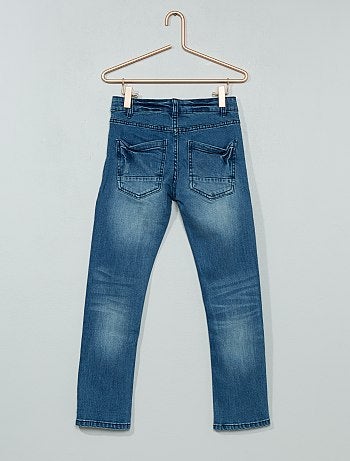 Calças de ganga slim deslavadas - Kiabi