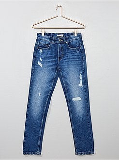 Calças de ganga slim destroy - Kiabi