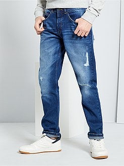 Calças de ganga slim destroy - Kiabi