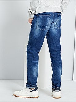 Calças de ganga slim destroy - Kiabi