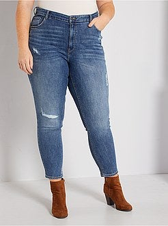 Calças de ganga slim destroy - Kiabi